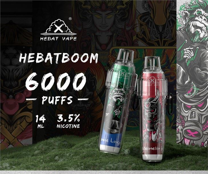 Hebat Vape 6000 Rookwolken Boom Elektronische Sigaret