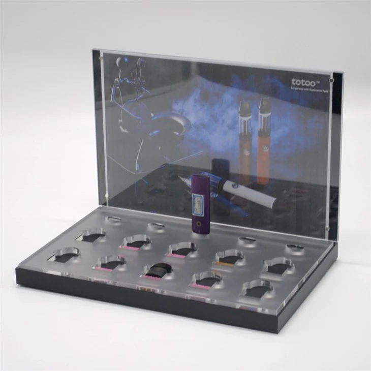 Displayrek voor elektronische sigaretten