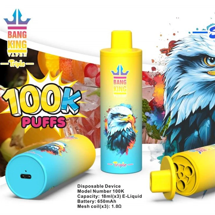 BANG KING VAPEN DRIEVOUDIG 100000