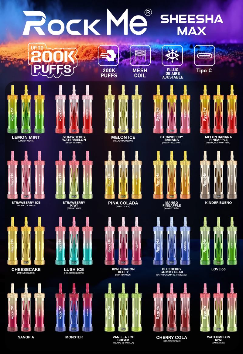 ROCK ME SHEESHA MAX 200K Taste L ROCK ME SHEESHA MAX 200K Taste L