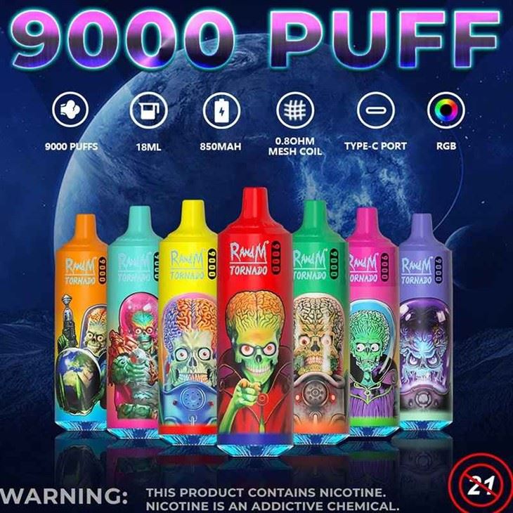 Randm Tornado 9000 Puffs Wegwerp Vape