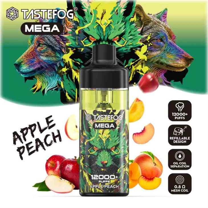 TASTEFOG MEGA 12000 Met Razz-bar