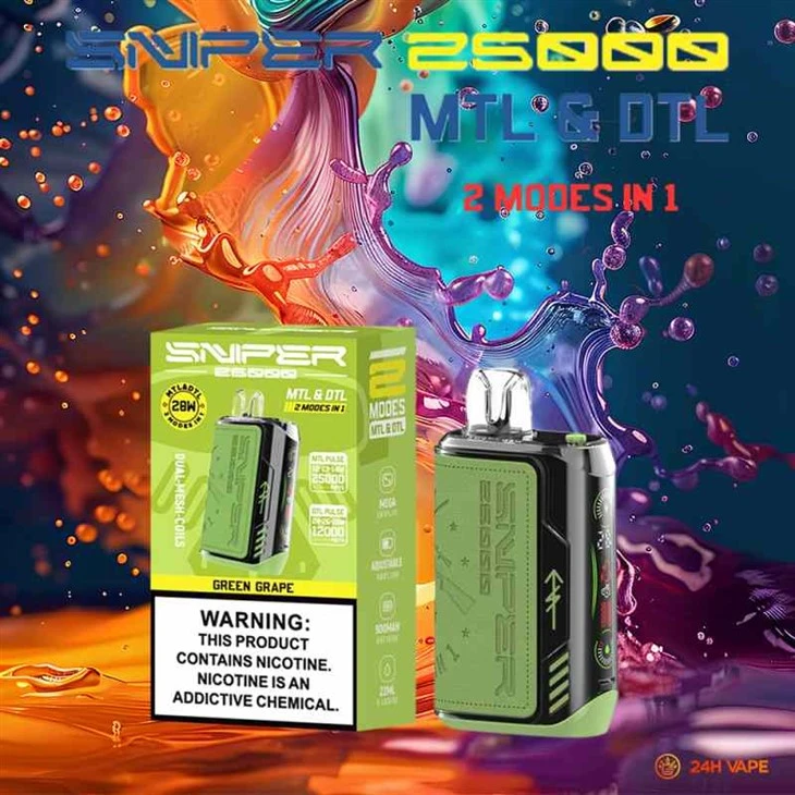 VAPMOD SNIPER 25000 trekjes